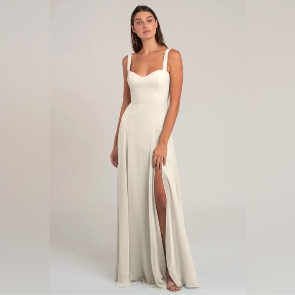 Jenny Yoo Harris dress in winter white